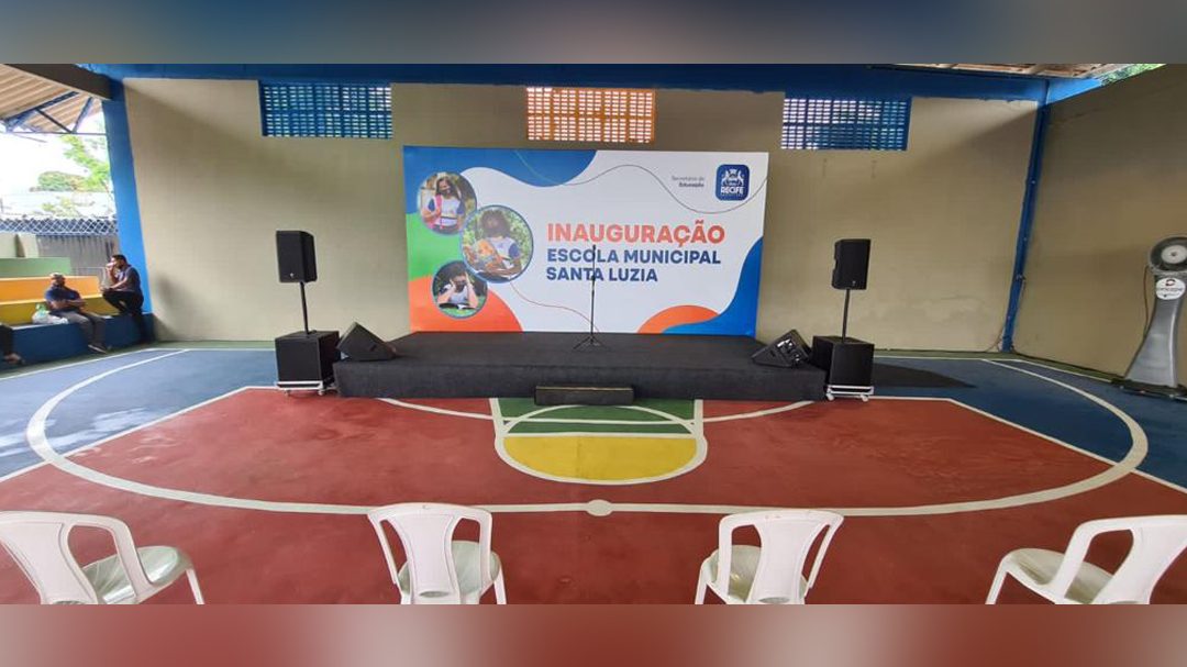 Inauguração da Escola Municipal Santa Luzia